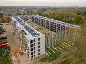 Middenhuurwoningen in Utrecht. Foto Hans Muller